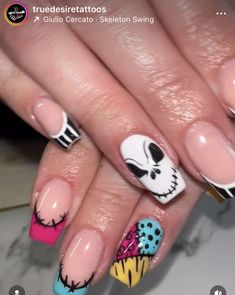 Halloween Nail, Jack Skellington, Halloween Nails, Nail Ideas, Nail Art, Nails, Halloween, Art, Nail Arts