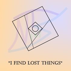 a baseball field with the words find lost things on it and an image of a ball