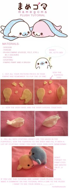 the instructions for how to make an animal toy