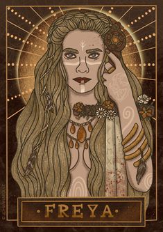 Johanna Polle, Goddess Freya, Freya Goddess, Greek Goddess Art, Odin Thor, Thor Loki, Pagan Gods