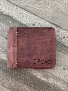 Handcrafted classic bi-fold design - Vegetable tanned distressed genuine cowhide leather - RFID blocking - 1 ID card window pocket - Can hold up to 5 credit/debit cards - 2 slip compartments for membership cards/store cards and receipts - 2 compartments for unfolded banknotes and cash - Approximately: 11.5 cm x 8.8 cm (folded) I typically mail out the next day accept on the weekends, It will mail Monday. Thanks so much. Please email with any questions Vintage Brown Bifold Wallet For Daily Use, Father's Day Bifold Wallet, Distressed Brown Bifold Wallet For Everyday Use, Brown Trifold Wallet For Father's Day, Bifold Leather Wallet With Waxed Finish, Brown Bifold Wallets For Personal Use, Brown Bifold Wallet With Leather Patch, Leather Bifold Wallet With Waxed Finish, Rugged Bifold Wallet For Everyday Use