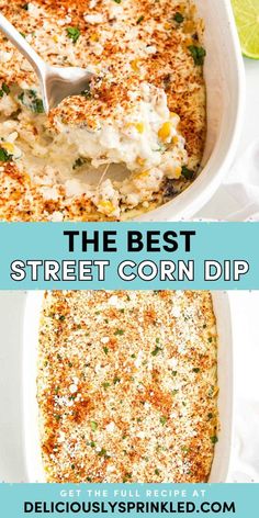 The BEST Street Corn Dip! Loaded with Mexican-inspired flavors, this tortilla chip dip is a crowd-pleasing summer appetizer for party. Save this easy 4th of July recipe and check out what else to serve with this simple summer dip! Tortilla Chip Dip, Appetizer For Party, Fourth Of July Food Ideas, Food Ideas For A Crowd, Corn Appetizers, Easy Chip Dip, July Food Ideas, Summer Party Appetizers, Street Corn Dip