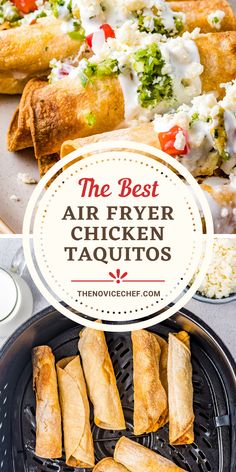 the best air fryer chicken taquitos