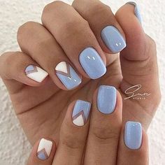 Spring Nail Designs, Metallic Nails, Spring Nail, Nail Designs Spring, My Nails, Short Acrylic Nails