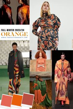 Womenswear Orange Color Trends Fashion for Fall Winter 2023-24 Season covered in our trends reports Fashion Trends Aw 2023/2024, Pre Fall 2023 Trends, Print Trends 2024 Winter, Fashion Trends Aw23/24, Fall Winter Colors 2023-2024 Trends, Fall 23 Color Trends, 2023 Winter Color Trends, Autumn Winter 23/24, 2023 Fall Fashion Trends Forecast