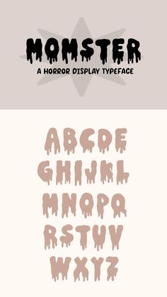 Momster Horror Font, Scary Font, Slime Letter, Halloween Theme, Monster Typeface, SVG, TTF, OTF, Fonts for Procreate, Cricut, Glowforge - Etsy in 2024 | Typography fonts, Scary font, Fonts alphabet . #Handwriting_Fonts #Fonts_For_Procreate #Scary_Font #Horror_Font