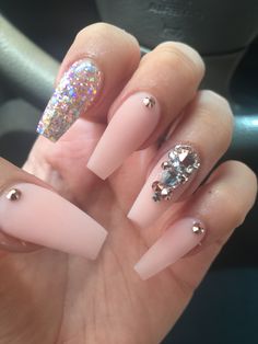 acrylic nails quince Pink Coffin Nails, Acrylic Nails Ideas, Matte Acrylic Nails, Quince Nails, Pink Coffin, Beauty Hacks Nails, Thanksgiving Nails, Diamond Nails, Homecoming Nails