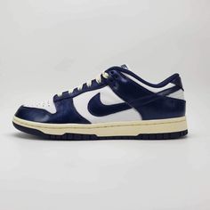 Nike Dunk Low PRM Vintage Navy Size Womens 9 / Mens 7.5 FN7197-100 In Hand Classic Navy Sneakers For Streetwear, Classic Navy Nike Sneakers, Nike Dunk Low, Dunk Low, Nike Dunk, Dream Clothes, Nike Dunks, Dream Wardrobe, Athletic Shoes