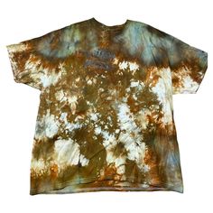 "Brand New never worn Ice Dyed by Hedgehog Hustle  Witch Please holographic polka dots  Gildan Ultra Cotton Tshirt  100% cotton Unisex fit  Small:  Pit to Pit 19\"  Shoulder to bottom hem 27\"  Medium: Pit to Pit 20\" Shoulder to bottom hem 28\" Large: Pit to Pit 22\" Shoulder to bottom hem 29\" XLarge: Pit to Pit 25\" Shoulder to bottom hem 32\"" Faded Cotton T-shirt For Fall, Brown Washed Cotton T-shirt, Distressed Tie-dye T-shirt For Fall, Distressed Tie Dye T-shirt For Fall, Pre-washed Cotton Grunge T-shirt, Grunge Pre-washed Cotton T-shirt, Hand Dyed Cotton T-shirt, Tie Dye Washed Cotton T-shirt, Cotton Tie-dye Pre-washed T-shirt