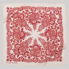 Cotton Blossom Bandana | Sand | Last Chance Textiles Bandana Pattern, Silk Noil, Silk Bandana, Cotton Blossom, Iron Red, Cotton Bandanas, Hand Drawn Pattern, Mattress Pads, Vintage Scarf