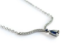 "Magnificent and regal white gold, diamond & sapphire necklace . The shining necklace dips down into an elegant 'v', created a winged shape, in a center a beautiful sapphire creating a true glittering masterpiece. Making this the perfect meaningful gift for yourself or loved one. ✦ Details -Gold weight - 3.13 grams -Diamond weight: 0.18 carat -Diamond color: G-H -Diamond Clarity: VS -Receive diamond certification with your order! -Choose between 14k or 18k solid gold -Choose yellow, white, o Sapphire Pendant, Sapphire Necklace, The Shining, Diamond Color, Diamond Clarity, V Shape, Meaningful Gifts, Diamond White, Gold Pendant