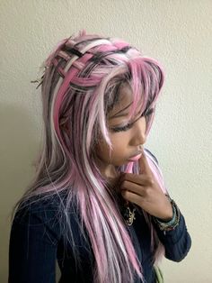 Rare Hair Colors, Blonde And Purple, Light Purple Hair, Pink Streaks, Best Hair Dye, Hair Inspiration Long