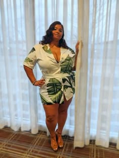 The Palms, Sash Belts, Sash Belt, Curvy Girl Fashion, Leaf Print, Plus Size Fashion, Belts, Wrap Dress, Black Women