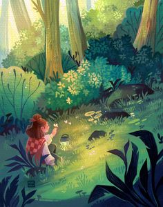 Forest Drawing, In My Dreams, Book Illustration Art