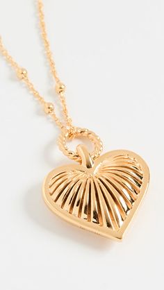 Missoma Ridge Heart Necklace | SHOPBOP Gold Plated Heart Charm Dangle Necklace, Brass Heart Pendant Necklace With Lobster Clasp, Gold-tone Heart Pendant Necklace With Lobster Clasp, Gold-tone Heart Pendant Necklace Tarnish Resistant, Gold-tone Heart Pendant Necklace With Tarnish Resistance, Gold-tone Heart Pendant Necklace, Gold-tone Tarnish Resistant Heart Pendant Necklace, Gold-tone Tarnish-resistant Heart Pendant Necklace, Gold-tone Heart Pendant Necklaces