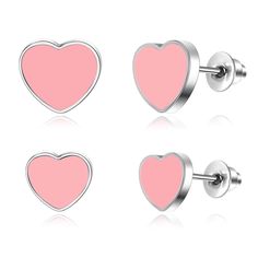 PRICES MAY VARY. 💙LUXURY BRAND BLUE DESIGN: Stainless steel blue enamel finish heart earrings, the unique color is simple and beautiful. At a party or gathering, as long as you wear it, you will attract the attention of the whole people. 💗EASY TO MATCH YOUR STYLE: The blue/pink women heart stud earrings are simple in style and will not conflict with your own dressing style. The unique design of a famous brand will make you more temperamental, and it will be the focus wherever you go 💙A GIFT W Heart Charm Enamel Earrings, Heart-shaped Enamel Earrings With Charm, Valentine's Day Heart Charm Enamel Earrings, Valentine's Day Gift Enamel Earrings, Women Stud Earrings, Earrings For Girls, Womens Earrings Studs, Heart Women, Heart Stud Earrings