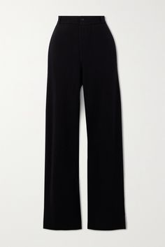 Guest in Residence's cashmere pants look sharp but feel incredibly soft. The straight-leg shape has been championed by founder Gigi Hadid over the years. The pressed creases gently refine the silhouette. Guest In Residence Cashmere, Wool Wide Leg Pants For Loungewear, Cashmere Bottoms For Workwear, Full-length Cashmere Pants For Fall, Cashmere Pants For Fall, Full Length Cashmere Pants For Fall, Cashmere Full Length Pants For Fall, Cashmere Full-length Pants For Fall, Cashmere Wide-leg Work Pants