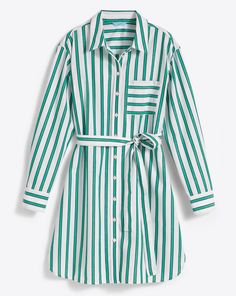 Carly Shirtdress in Bold Green Stripe – Draper James Casual Date Night, Lounge Pajamas, Draper James, Casual Date, Bold Stripes, Mini Dress Shop, Kids Sweater, Shirtdress, Green Stripes