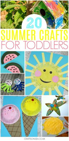 20 summer crafts for toddlers to make