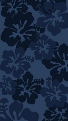 an image of a blue flower wallpaper