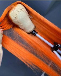 Color Castaño, Hair Color Orange, Brazilian Straight Human Hair, Brazilian Hair Wigs, Cheap Wigs, Colored Wigs, Human Virgin Hair, Color Your Hair, Straight Lace Front Wigs