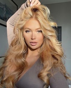 Golden Hair Color Ideas, Golden Hair Color, Copper Blonde Hair, Honey Caramel, Red Blonde Hair, Strawberry Blonde Hair Color, Ginger Hair Color, Warm Blonde, Honey Blonde Hair