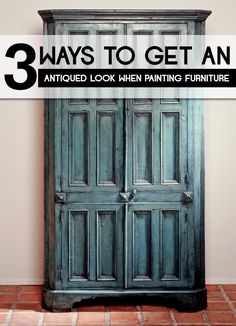 three ways to get an antique look in painting furniture