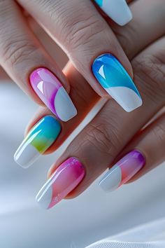 Spring Acrylic Nail Designs, Simple Spring Nail Ideas, Spring Nails Short, Nail Ideas Simple, Spring Nail Ideas, Fancy Nail Art, Simple Spring Nails, Spring Acrylic Nails, Fancy Nails Designs