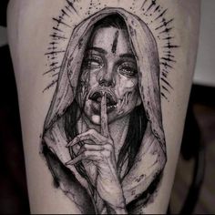 Ghost Tattoos, Gotik Tattoo, Evil Tattoo, Evil Tattoos, Ghost Tattoo, Scary Tattoos, Neck Tattoo For Guys, Creepy Tattoos, Medusa Tattoo