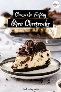 cheesecake factory oreo cheesecake on a plate