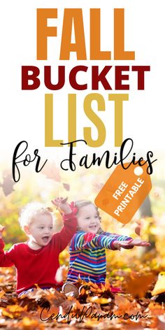 the fall bucket list for families