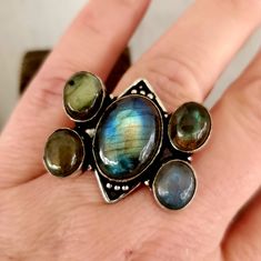 Brand New Handmade Labradorite Silver Statement Ring. 925 Stamped New To Poshmark? Use Referral Code Kimberlyn222 To Receive $10. Jewelry Sale, Statement Ring Silver, Ring Color, Womens Jewelry Rings, Statement Ring, Handmade Silver, Labradorite, Statement Rings, 925 Silver