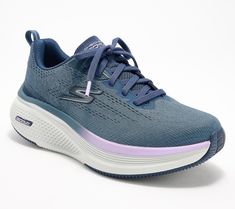 Designed for both comfort and performance, these lace-up sneakers feature an engineered knit upper, a Goga Mat comfort insole, and Ultra Light cushioning. Perfect for any run, these sneakers keep you light on your feet. From Skechers. Mesh Sneakers, Sneakers Fashion, Fashion Shoes, Diamond Earrings, Lace Up, Mesh, Running, Navy, Sneakers