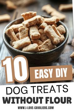 Want to make some healthy dog treats without flour? Our collection of 10 recipes is perfect for pups with sensitive tummies! From sweet potato and banana bites to pumpkin and oat delights, these homemade dog treats are packed with healthy, natural ingredients. Perfect for busy pet parents, these easy DIY dog treat recipes will allow you to whip up something tasty without the need for flour or gluten. Click to discover how to create these nutritious, flour-free dog treats! Dogs Cant Eat List, Pumpkin Dog Treats With Oat Flour, Homemade Dog Treats Oatmeal, Diy Dog Biscuits Healthy, Dog Treats With Brown Rice Flour, No Grain Dog Treats Recipes, Diy Grain Free Dog Treats, Healthy Puppy Snacks, Brown Rice Flour Dog Treats