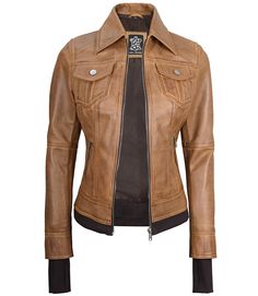 Fitted Bomber Leather Jacket For Women
Introducing the Women's Camel Fitted Bomber Leather Jacket, where elegance meets functionality. Crafted from 100% real lambskin leather, offers a tailored fit that flatters your silhouette. The warm camel color adds a touch of sophistication, while the removable hood provides versatile styling options. Ideal for multiple seasons, this jacket is designed to keep you looking chic and feeling comfortable. Winter Workwear Leather Jacket In Soft Leather, Winter Workwear Leather Jacket With Soft Leather, Leather Jacket With Padded Collar For Fall, Soft Leather Jacket For Workwear In Winter, Luxury Fitted Outerwear With Leather Lining, Luxury Fitted Leather-lined Outerwear, Fitted Brown Biker Jacket With Pockets, Fitted Outerwear With Leather Lining For Fall, Fitted Leather Jacket In Soft Leather