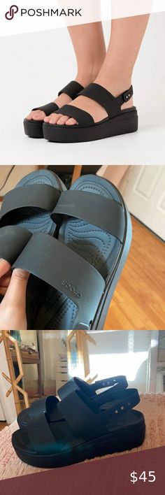 CROCS platform sandals Crocs Platform Sandals, Crocs Platforms, Croc Platforms, Crocs Platform, Platforms Sandals, Crocs Shoes, Platform Sandals, Mens Flip Flop, Sandals