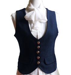 20% Wool / 80% Polyester. Herringbone. U Neck. 2 Real Pocket. Single Breasted 5 Buttons. Back metal elastic adjustment buckle. Full lined. Machine wash / Hand wash. Color or size customization please note in the order Womens Suit Vest, Women Waistcoat, Textile Factory, Buy Wedding Dress, Mens Attire, Mothers Dresses, L And Light, Suit Vest, U Neck