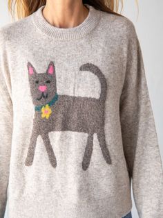 They’re so fun & unique! We added our favorite icons to our coziest sweater! Cat M, Grey Cat, Favorite Sweater, Dove Grey, Unisex Style, Cozy Sweaters, Knit Patterns, Unisex Fashion, Hawaiian Shirt