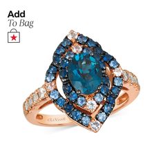 in stock Le Vian Rings, Levian Rings, Le Vian, Multi Sapphire, Purple Jewelry, Gold Sign, Ring Ideas, Sea Blue, White Sapphire