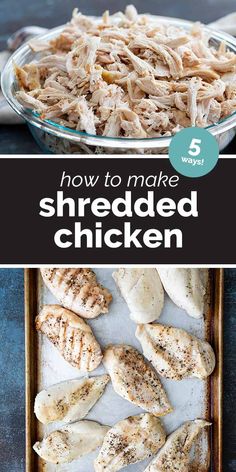 how to make shredded chicken in the oven