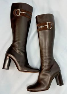 Winter Footwear, Pretty Heels, Gucci Horsebit, Girly Shoes, Rubber Boots