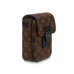 LOUIS VUITTON® - S-lock Vertical Wearable Wallet - Monogram Noir Luxury Wallets With Branded Hardware For Travel, Luxury Travel Wallet With Branded Hardware, Louis Vuitton Store, Louis Vuitton Official Website, Louis Vuitton Clutch, Bags Louis Vuitton, Armani Wallet, Fendi Belt, Prada Wallet