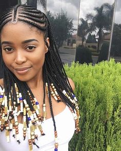 Hairstyles With Beads, Cornrows With Beads, Unique Braided Hairstyles, Black Braided Hairstyles, Braids Pictures, New Natural Hairstyles, Types Of Braids, Braids With Beads