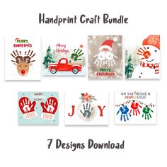 handprint craft bundle for christmas cards