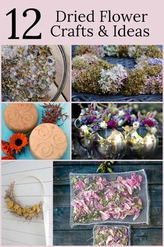 twelve dried flower crafts and ideas