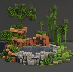 Minecraft Connected Houses, Jungle Themed Minecraft Builds, Minecraft Building Ideas No Texture Pack, Minecraft Jungle Garden, Minecraft Porch Design, Stone Pathway Minecraft, Case Minecraft Aesthetic, Minecraft Tall Wall Designs, Minecraft Modern Mountain House