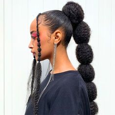 Cleopatra Hair, Inspired Hairstyles, Cabello Afro Natural, Black Ponytail, Visual Gallery, Makeup Tip, Bubble Ponytail, Birthday Hairstyles, Natural Hairstyle