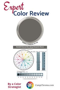 the expert color review book is shown with an image of different colors and shapes on it