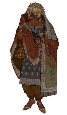 a drawing of a man dressed in medieval clothing