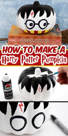 how to make a harry potter pumpkin with this easy step - by - step instructions